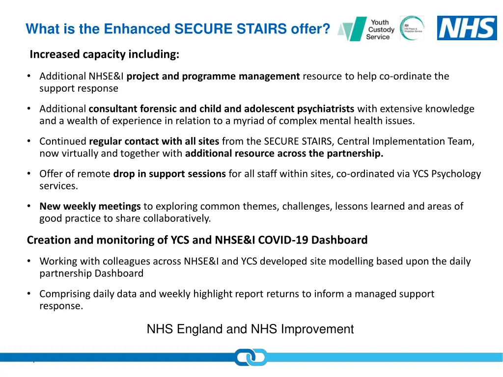 what is the enhanced secure stairs offer