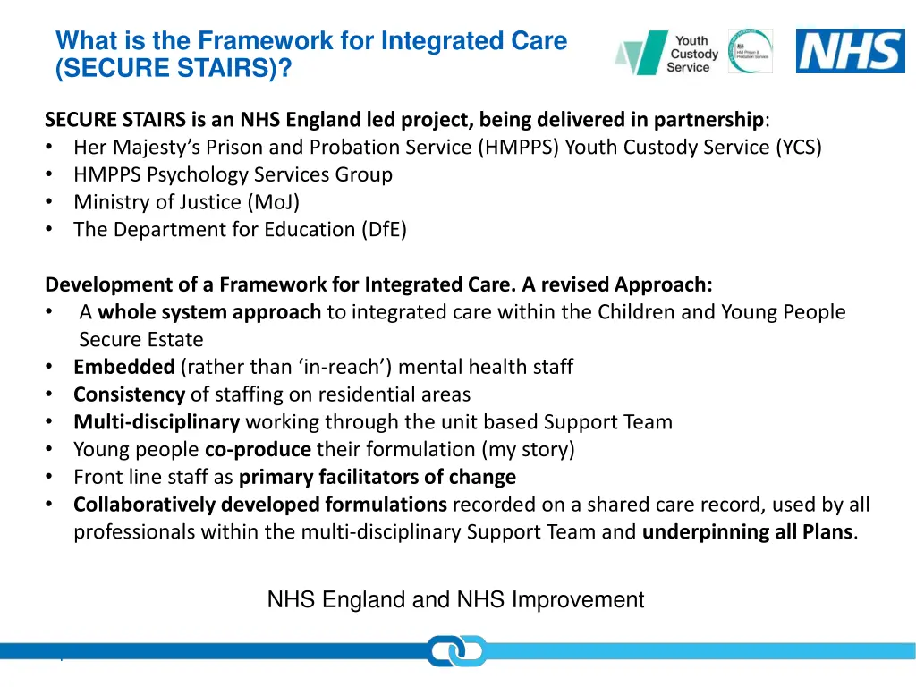what is the framework for integrated care secure