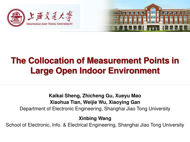 the collocation of measurement points in large