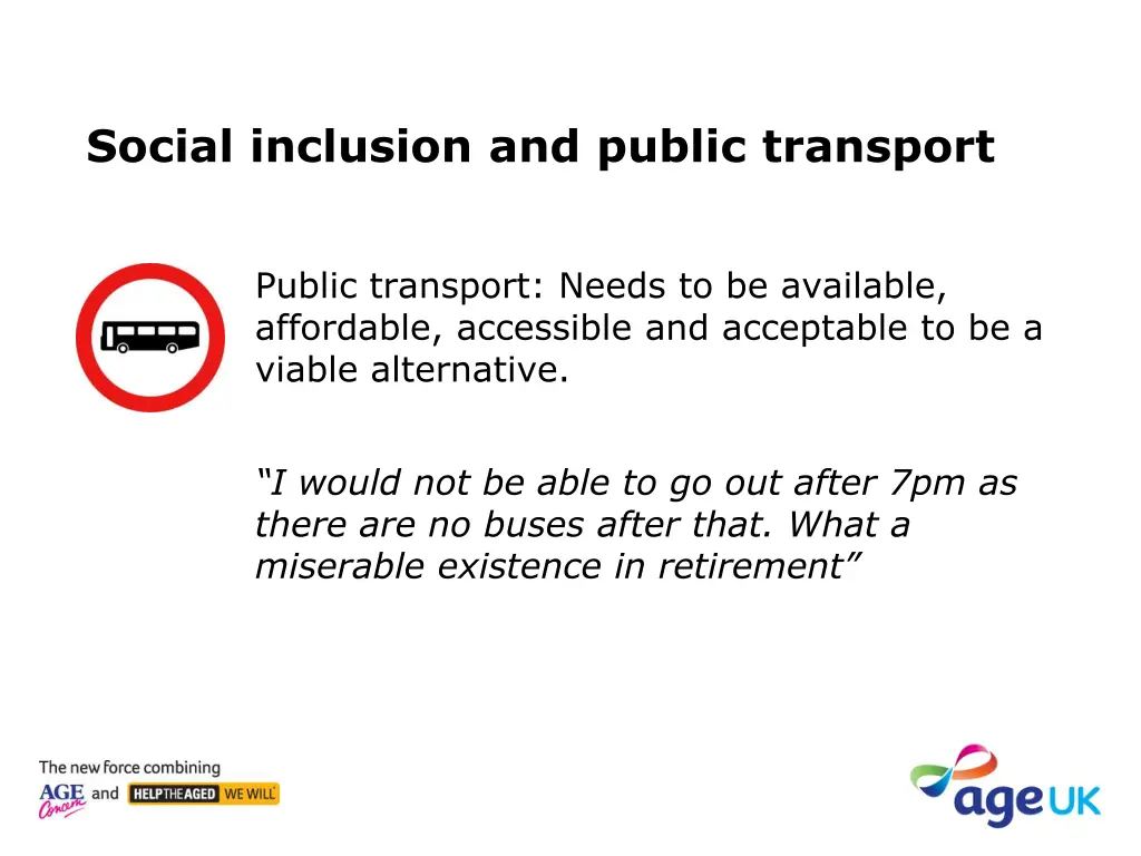 social inclusion and public transport