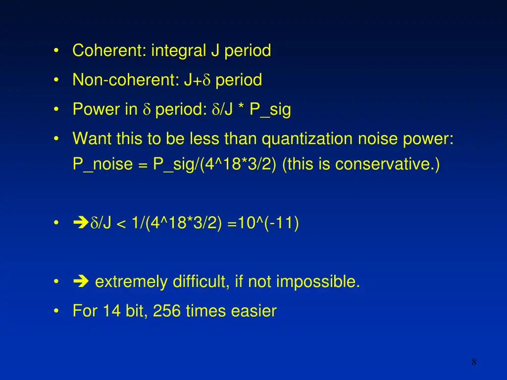 coherent integral j period