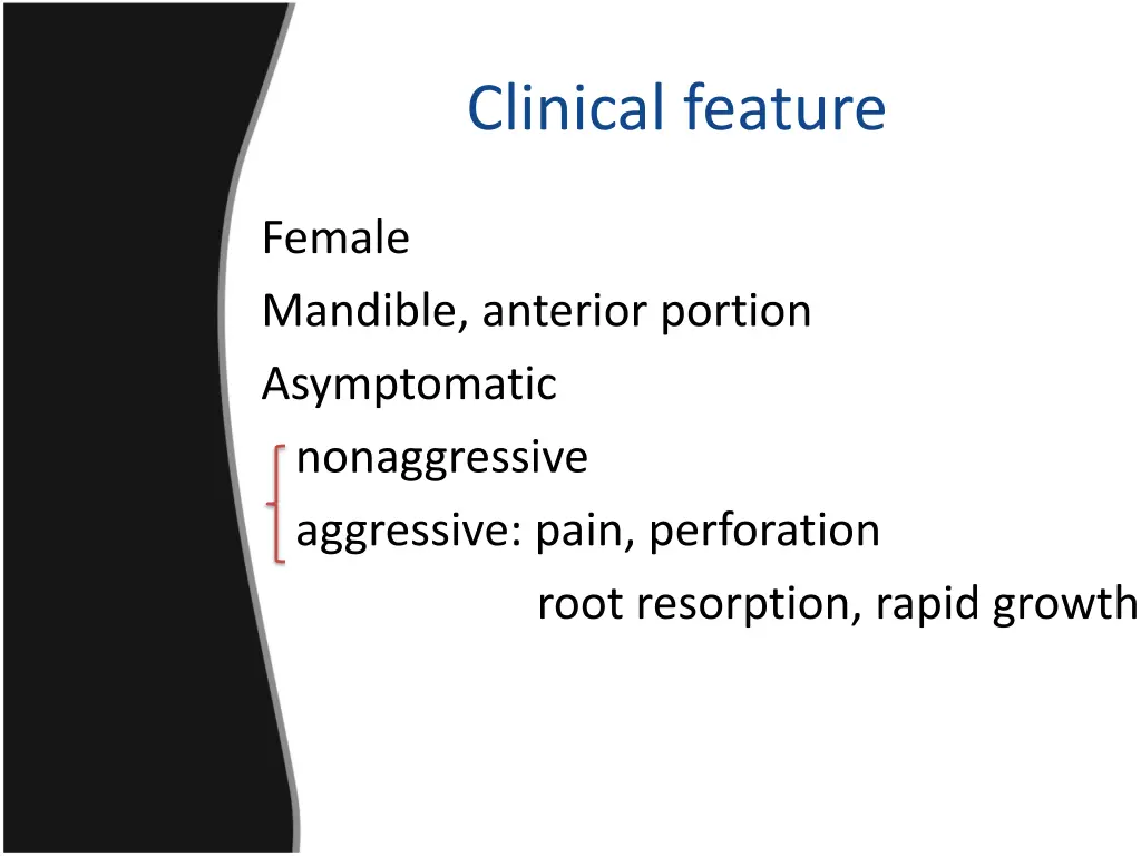 clinical feature