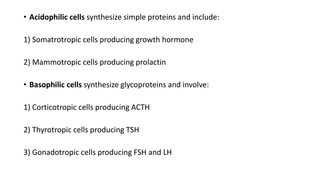 acidophilic cells synthesize simple proteins