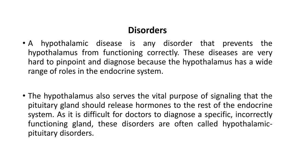 disorders is any