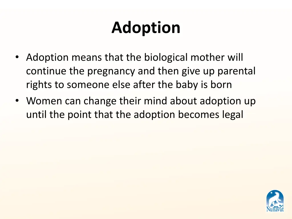 adoption