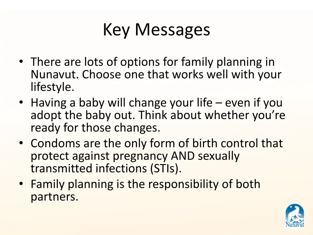 key messages