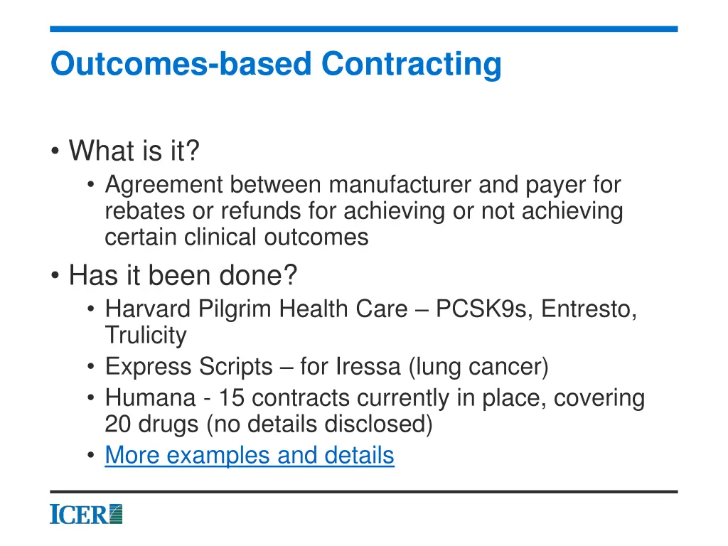 outcomes based contracting