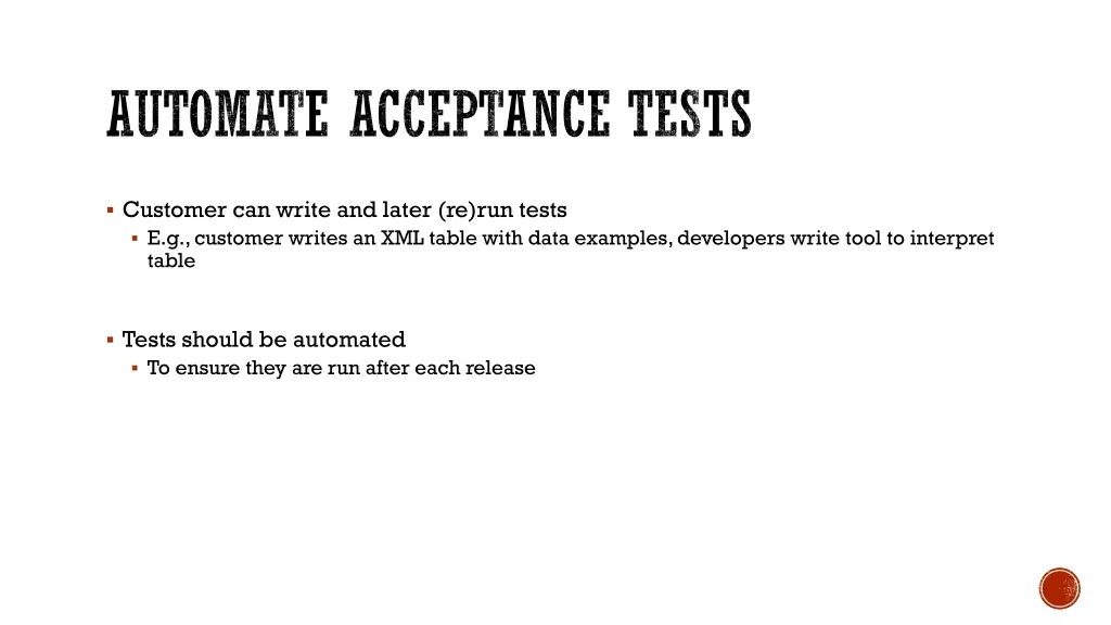 automate acceptance tests