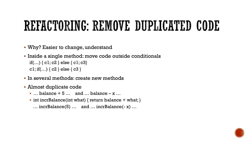refactoring remove duplicated code