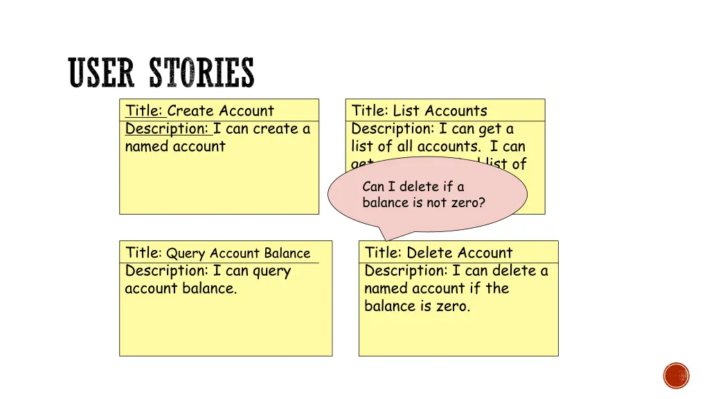 user stories title create account description 2