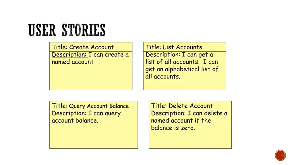 user stories title create account description 3