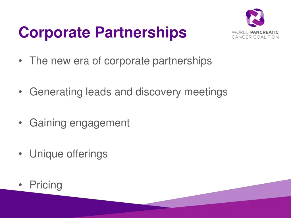 corporate partnerships