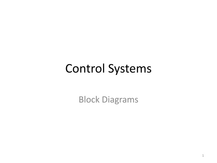 control systems