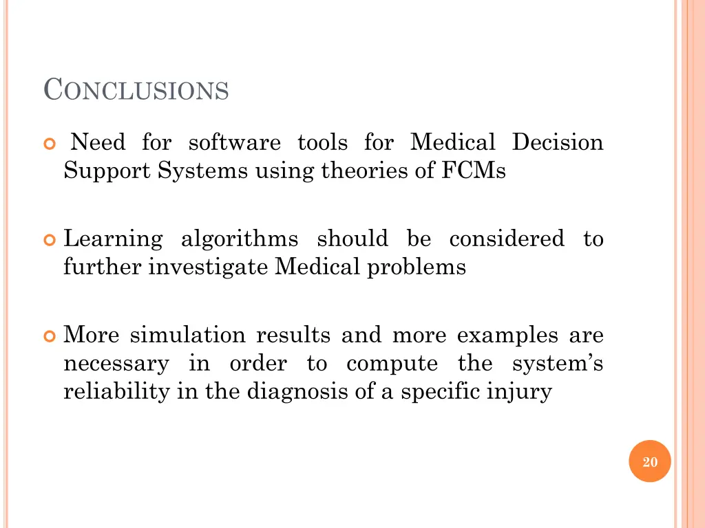 c onclusions