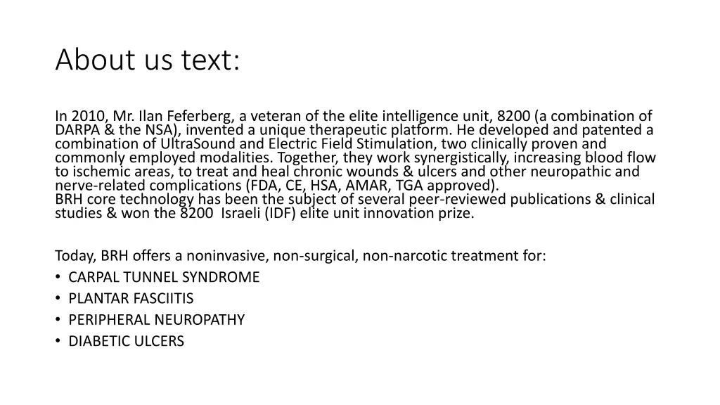 about us text