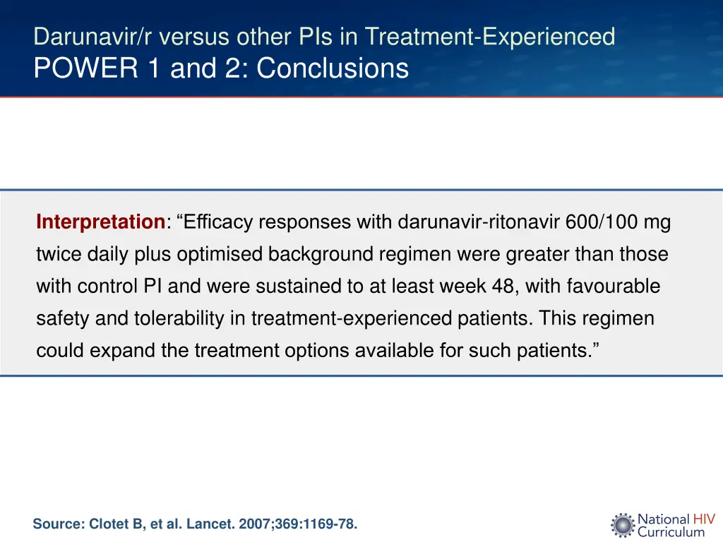 darunavir r versus other pis in treatment 7