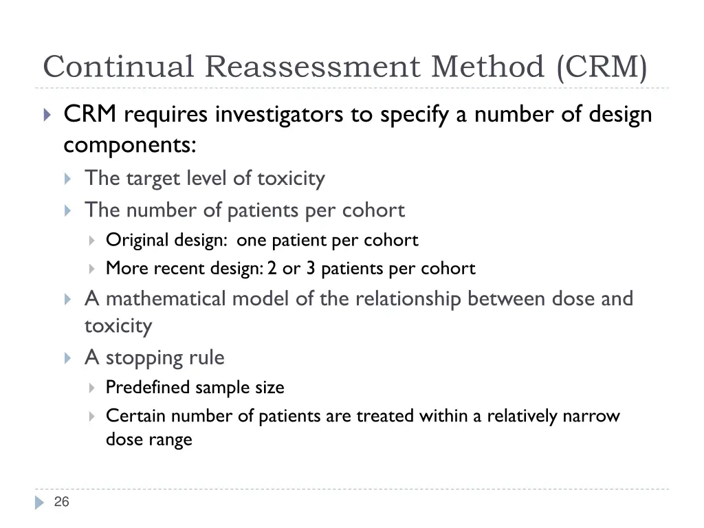 continual reassessment method crm 1