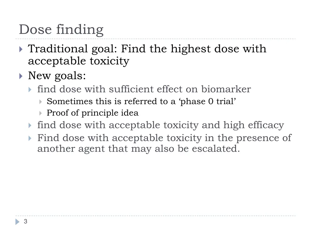 dose finding