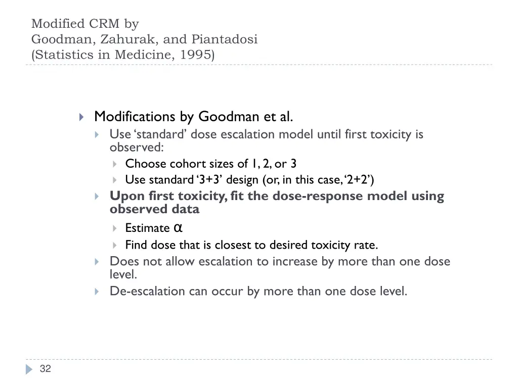 modified crm by goodman zahurak and piantadosi