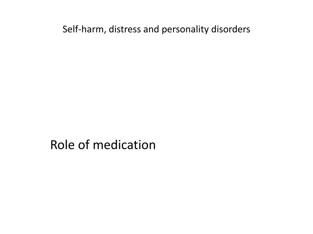 self harm distress and personality disorders 15