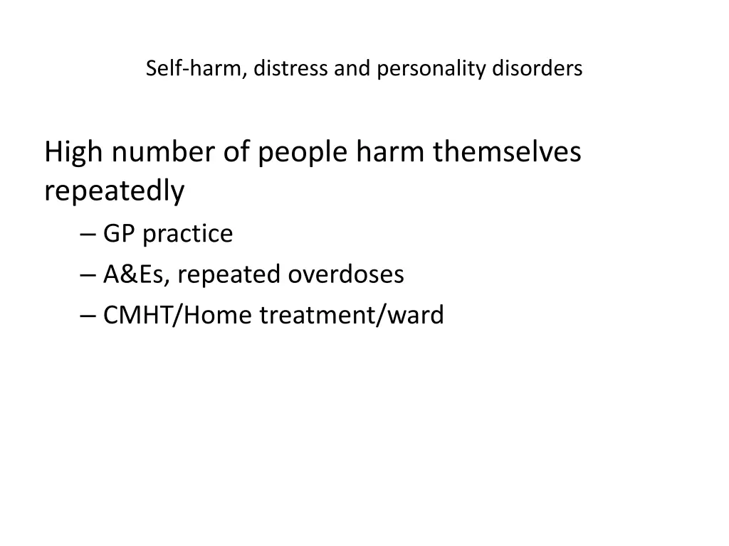 self harm distress and personality disorders 3