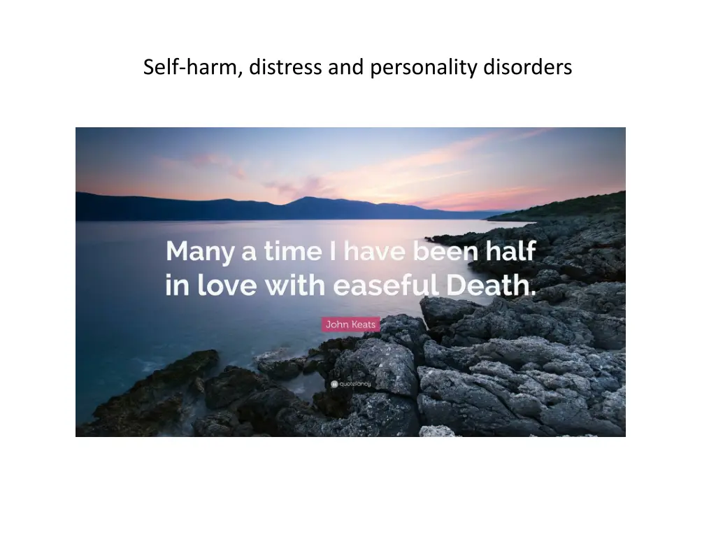 self harm distress and personality disorders 7