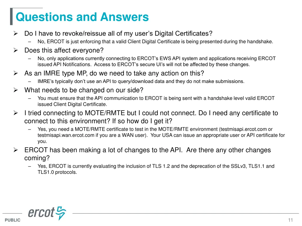 questions and answers
