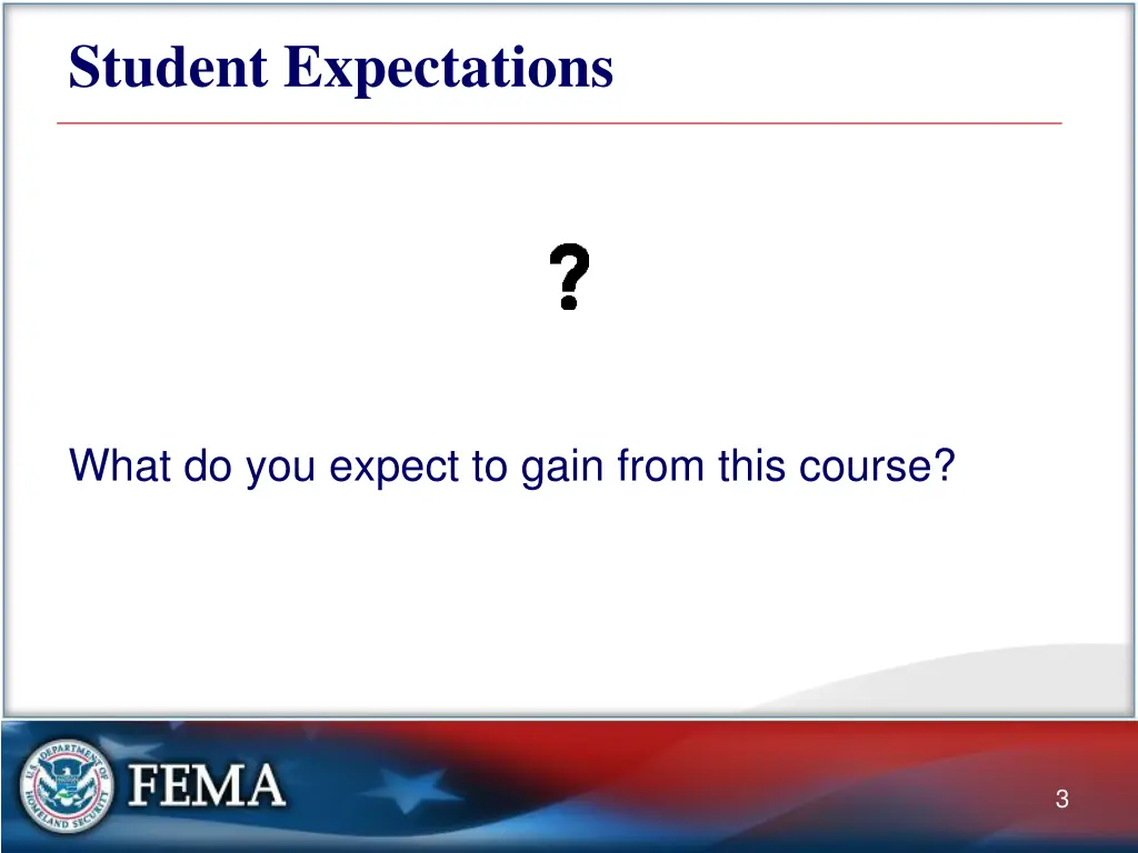 student expectations