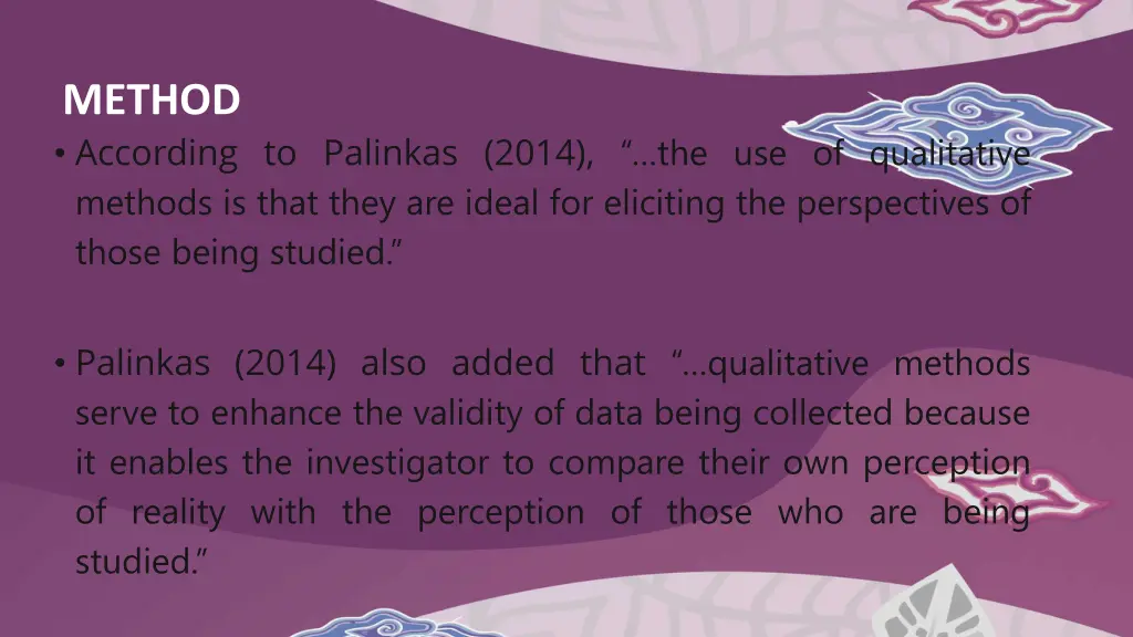 method according to palinkas 2014