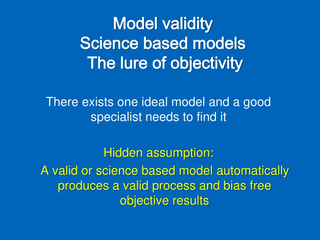 model model validity validity science science