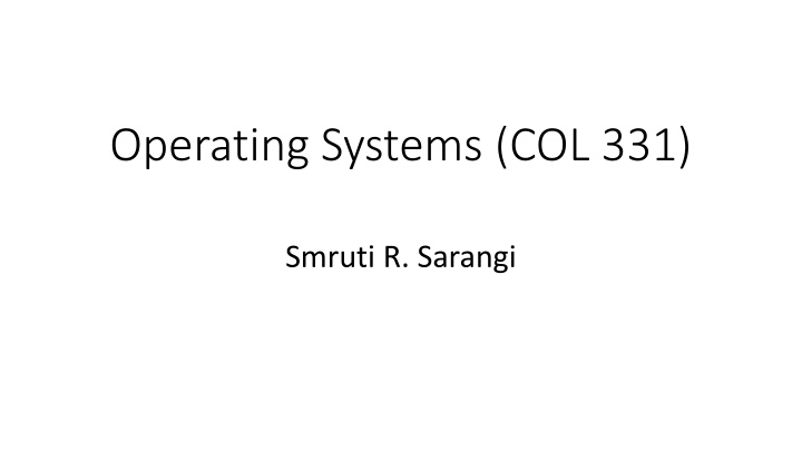 operating systems col 331