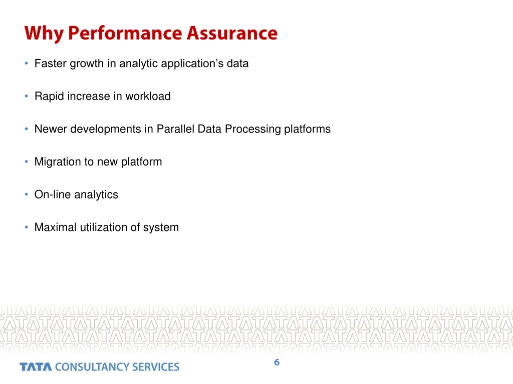 faster growth in analytic application s data