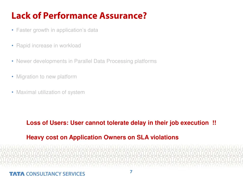 faster growth in application s data