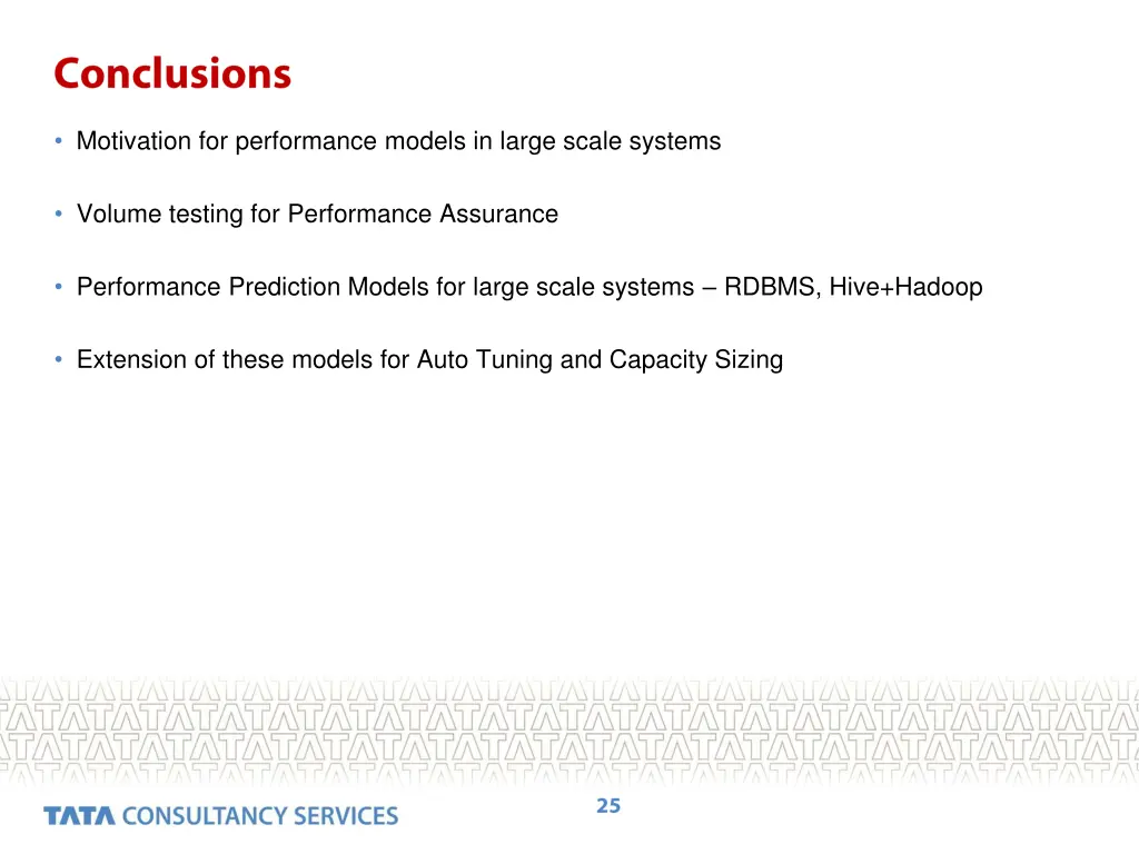 motivation for performance models in large scale