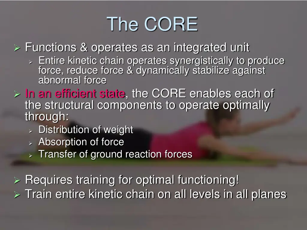 the core