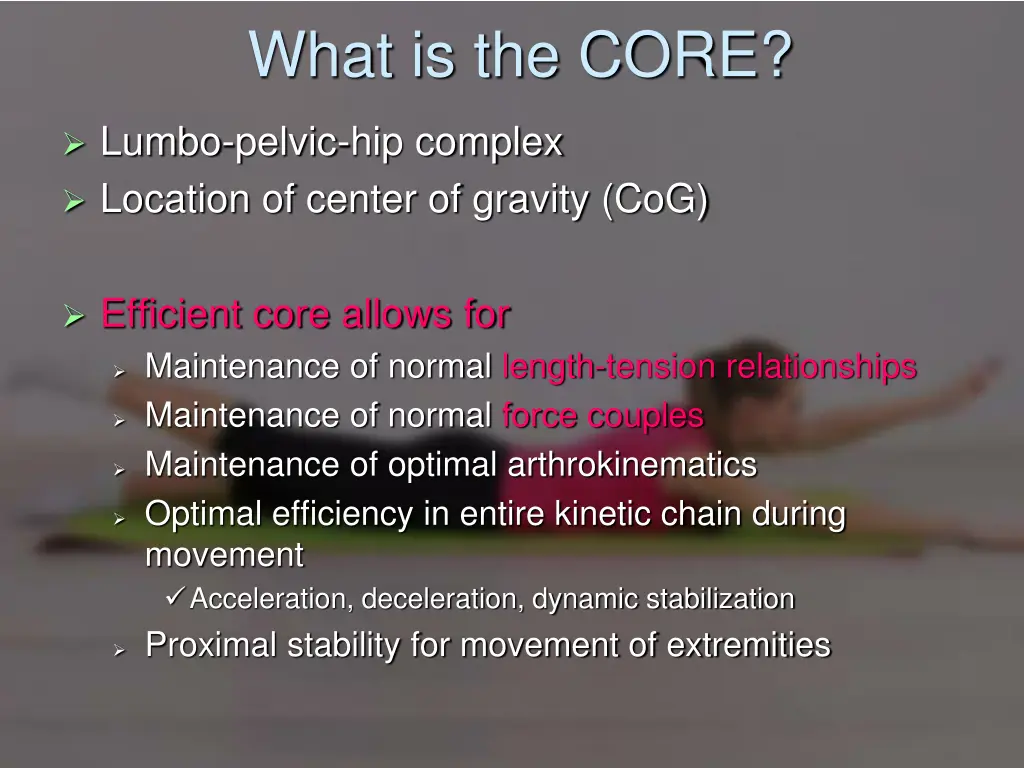 what is the core