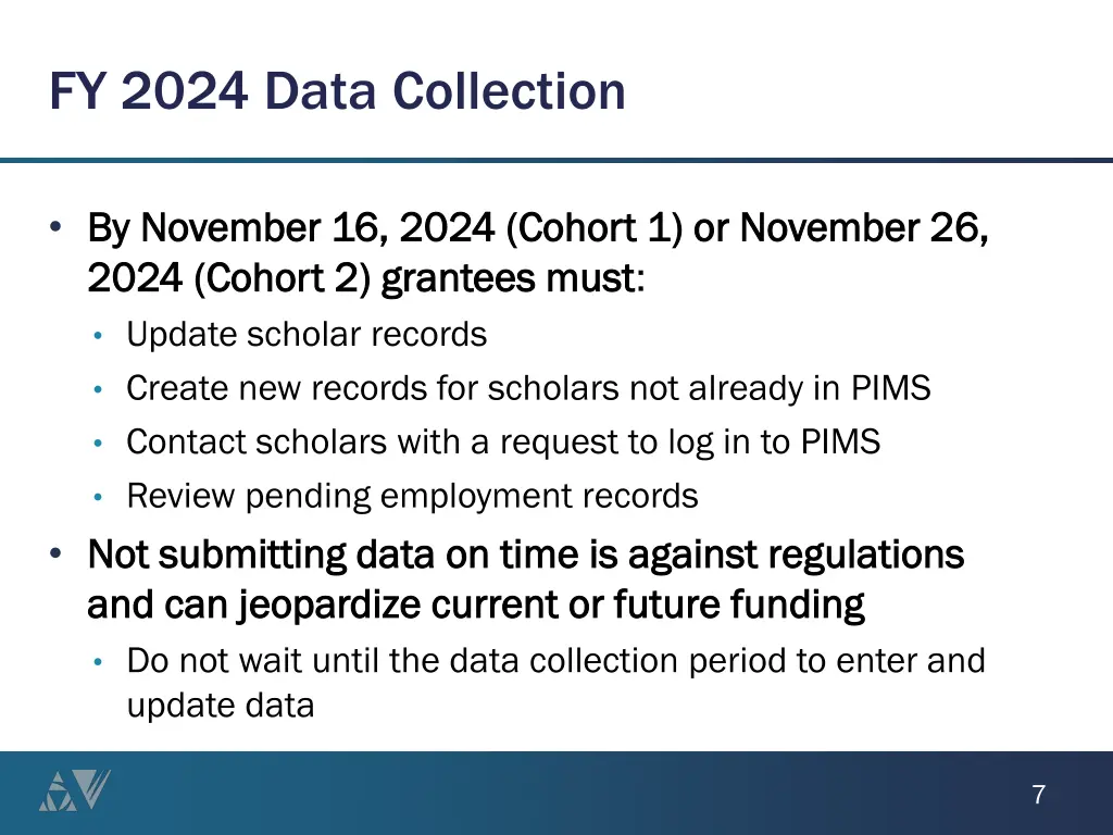 fy 2024 data collection