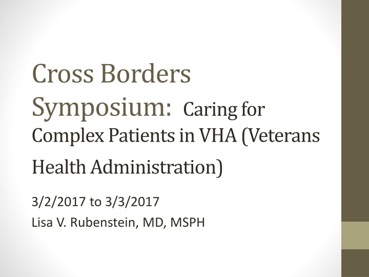 cross borders symposium caring for complex