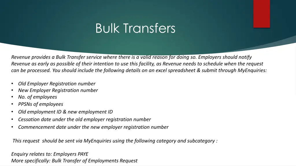 bulk transfers 1