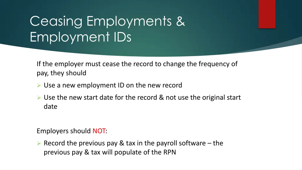 ceasing employments employment ids 3