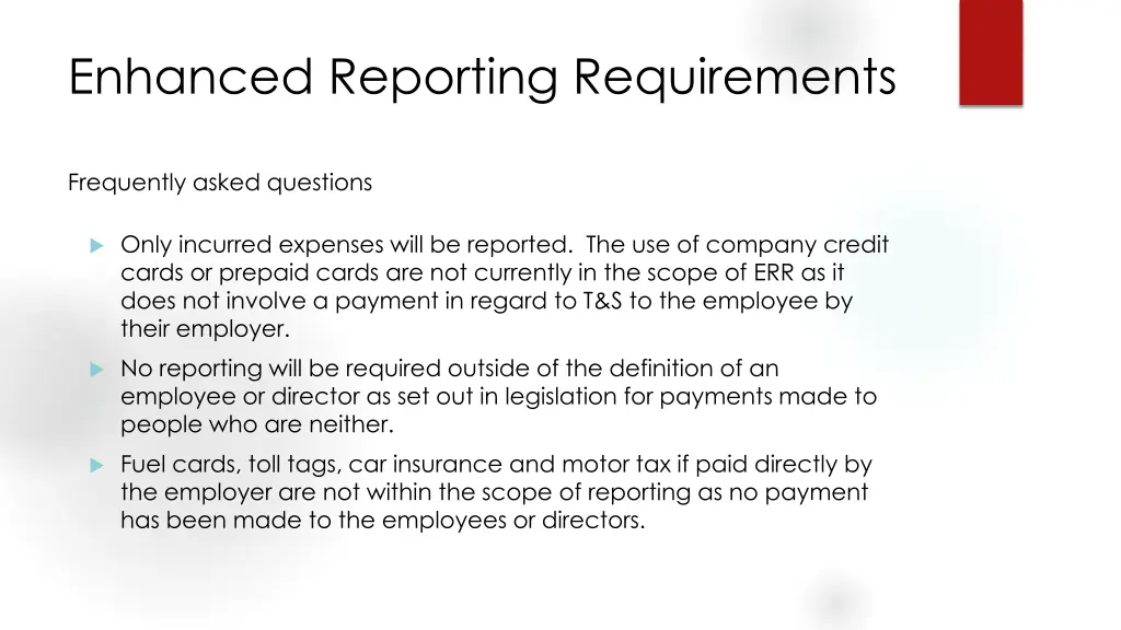 enhanced reporting requirements 5
