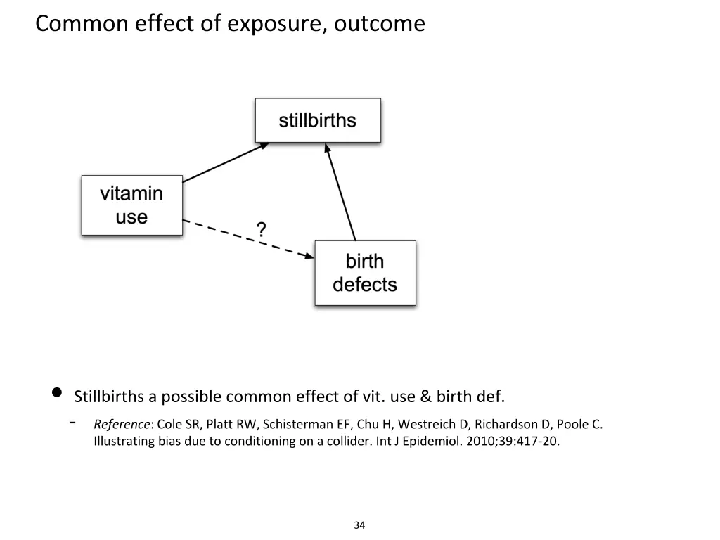 common effect of exposure outcome