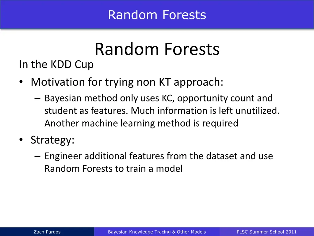 random forests