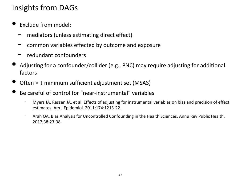 insights from dags