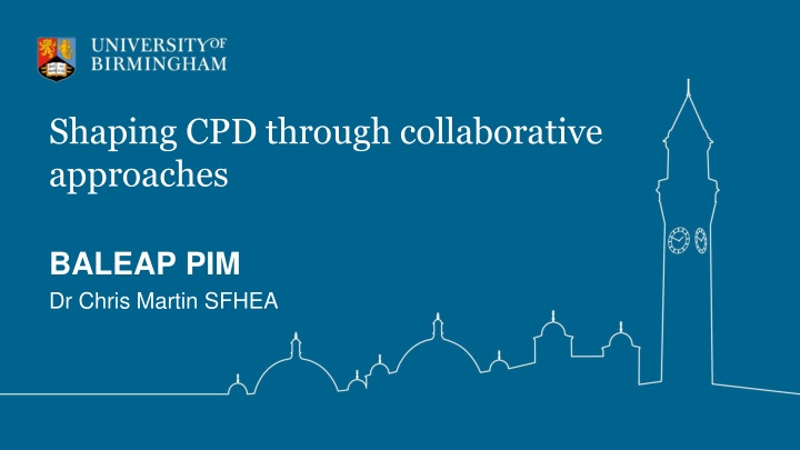 shaping cpd through collaborative approaches