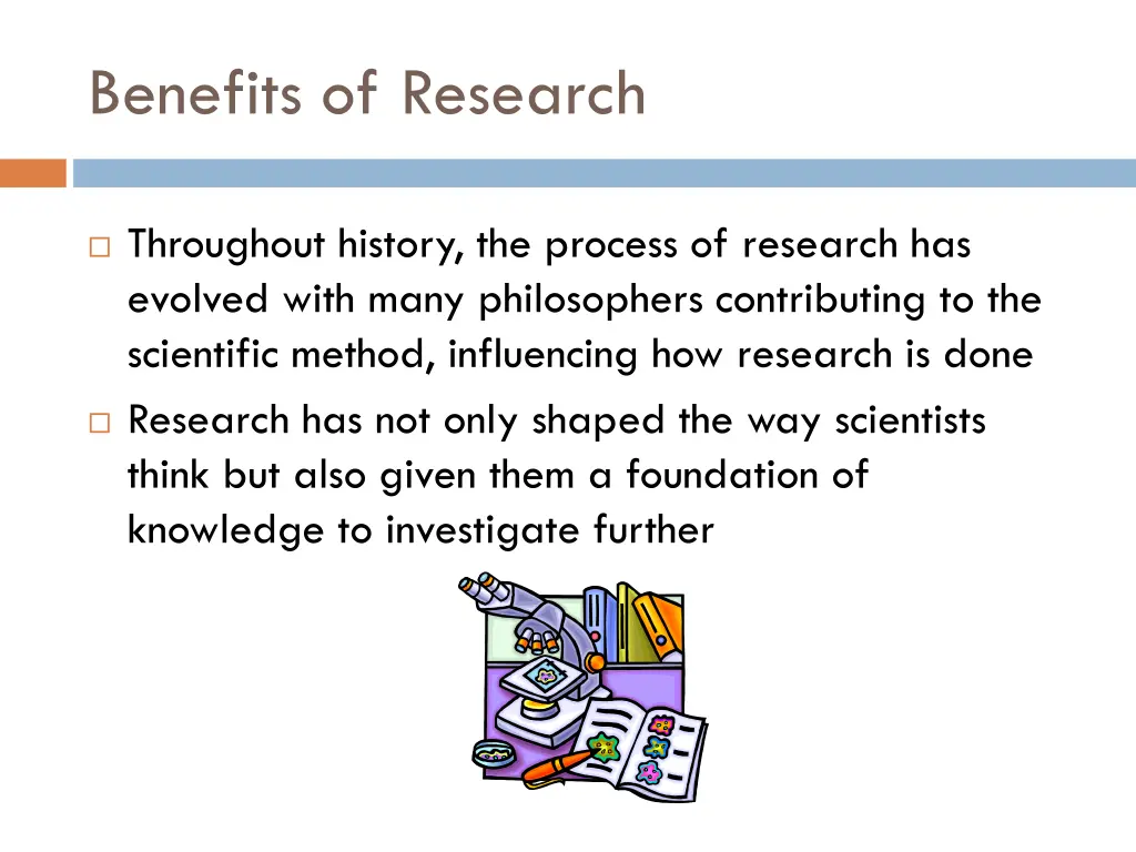 benefits of research