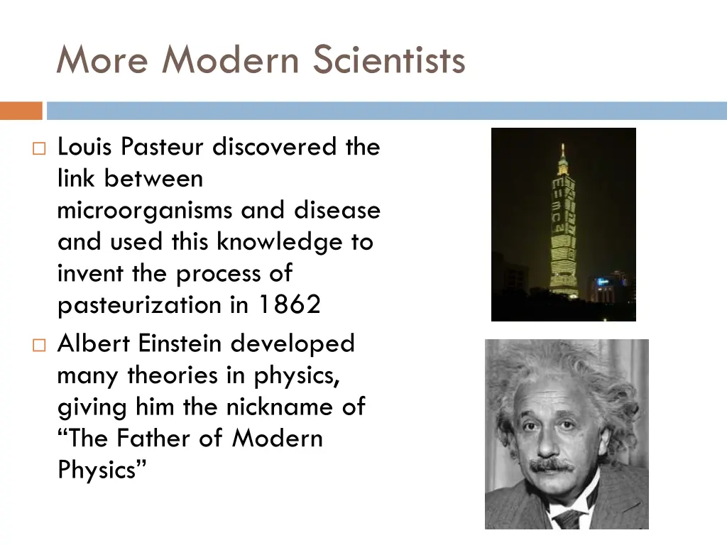 more modern scientists