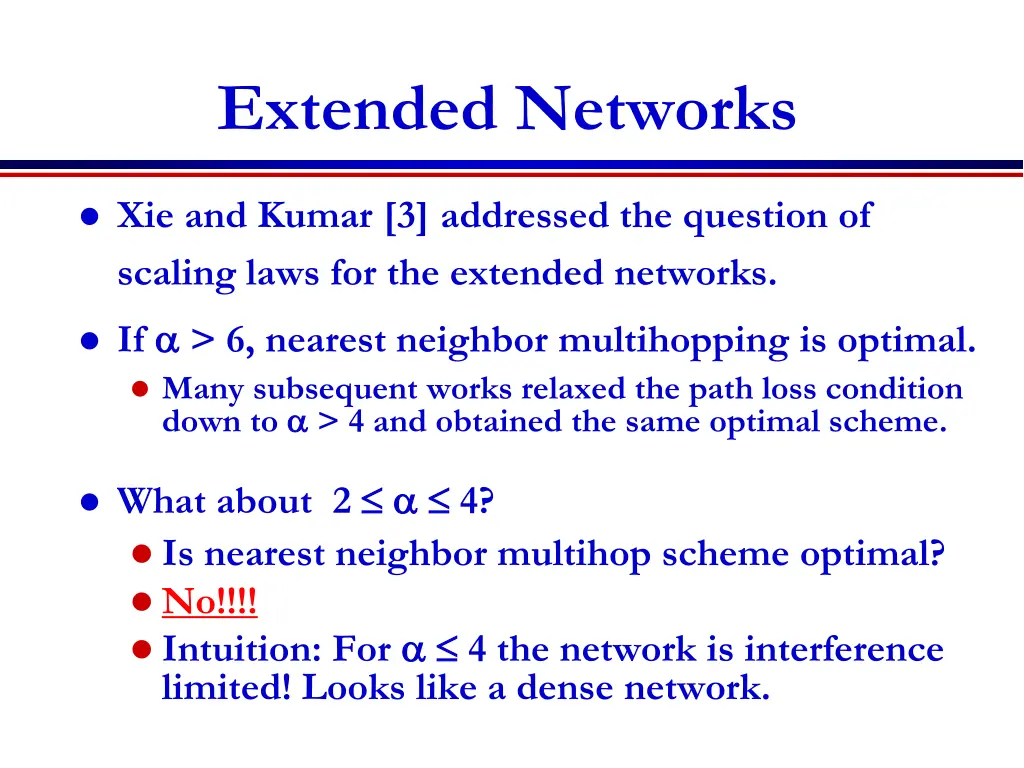 extended networks