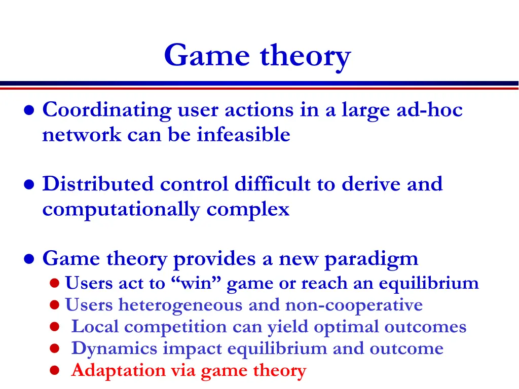 game theory