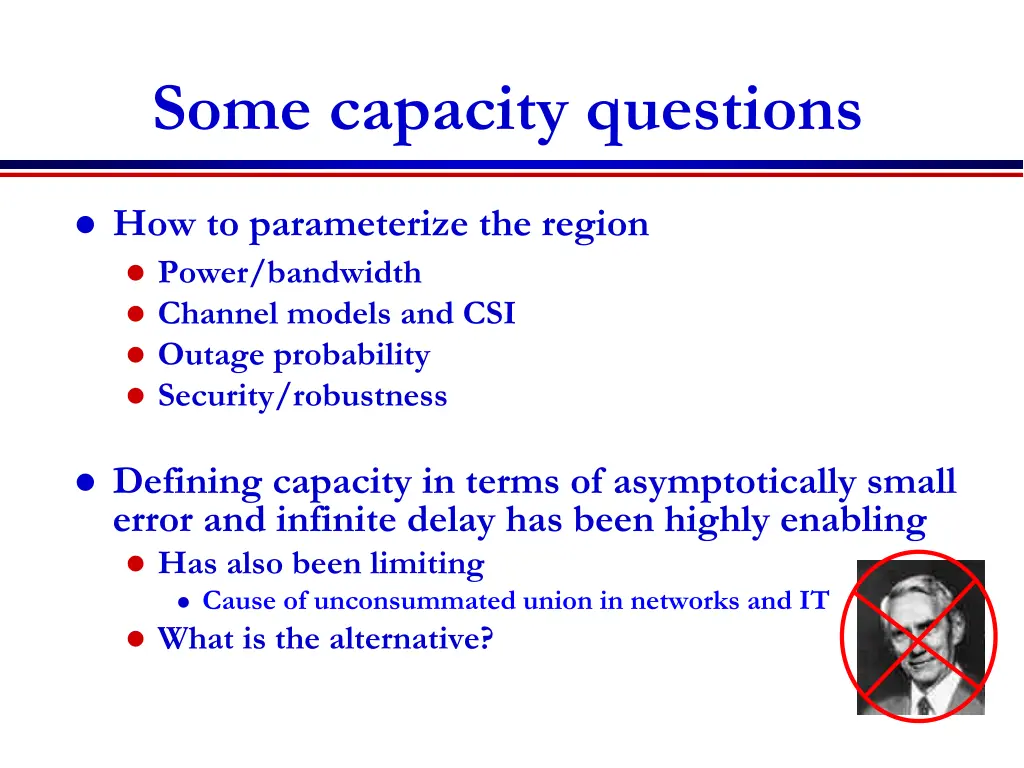 some capacity questions